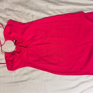 Zara hot Pink Sleeveless Bodycon Dress